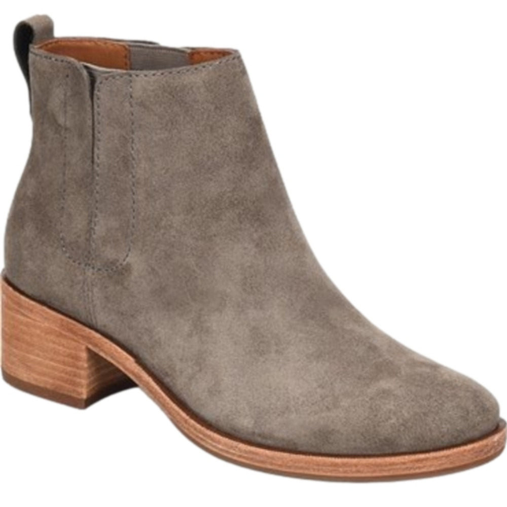 Kork ease Women's Mindo Grey Suede Leather Western Chelsea Boots Size 6
